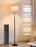 60" Modern Floor Lamp for Living Room Bedroom, Standing Lamp with White