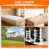 50pcs 0.7"x1.1" (16.6x27.2mm) 90 HARFINGTON Plastic l Brackets Large Square l Shape Bracket Degree Right Angle Corner