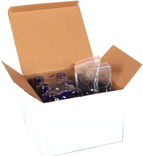 Vivaplex 6 Large 8 oz Empty Cobalt Blue Glass Spray Bottles with Black Trigger Sprayers and Lids