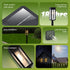 2 Packs 3000K Philips Solar Pathway Lights Outdoor, Glass Metal Led Garden Landscape Lightings, Warm White, Waterproof