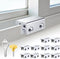 STERGDE Sliding Window Locks (10 Sets), Security Window Locks with Keys, Adjustable Aluminum