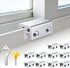 STERGDE Sliding Window Locks (10 Sets), Security Window Locks with Keys, Adjustable Aluminum