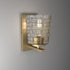 ML 22101-VB 1 Lighting | Saben Collection | | Indoor Light Wall Sconce in Vintage Brass with Clear Woven Lattice Glass