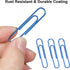 Paper Clips, 2 Inch Large (50mm) Corrosion-resistant Vinyl Coated, Durable Jumbo Paper Clips Holds up to 30 Sheets for