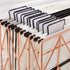 Y YOMA 12 Pack Plastic Hanging File Folder Tabs with Inserts, 1/5-Cut Adjustable Tabs for Letter Size, Legal Size, A4
