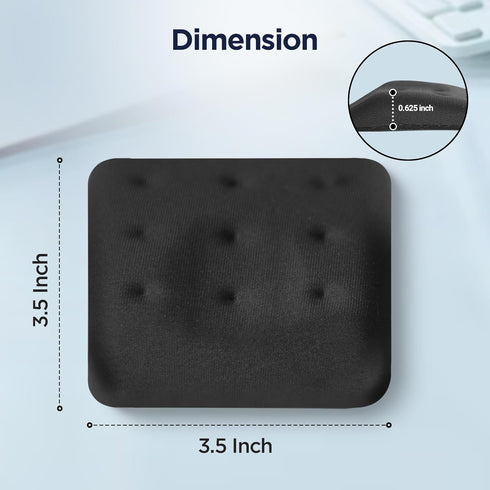 WavePads by PostureUp – Original Two Pack Adjustable Memory Foam Wrist Rests for Laptop & Keyboard Pain Relief