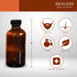 Nevlers 12 Pack 8 oz Amber Glass Bottles with Caps, Leakproof Brown Bottles with Funnel and Brush for Easy