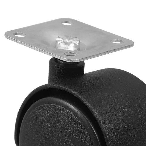 4pcs KALLORY Smooth Rolling Cart Casters Home Furniture Casters Replacement Wheels for Cart Easy to Install Remove