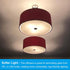 12" 3/8" 12.5-14" PATIKIL Lampshade Diffuser, Diameter with Center Hole Round Diffuser for Drum Lampshades Pendants