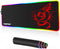 RGB Gaming Mouse Pad, Anime Dragon Mousepad Mat with 15 Lighting Modes, 31.5 X 12 Inch (Red)