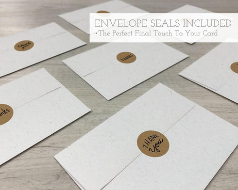 Sugartown Greetings 24 School Thank You Cards - Note Cards & Envelopes with Kraft Sticker Seals