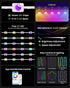 50FT 24V 221 IP68 (50FT) KISUFU Permanent Outdoor Lights for House, RGB+IC Smart Outside Lights with Modes, App