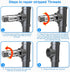 5-Piece NPT Pipe Tap Set, 1/8", 1/4", 3/8", 1/2", 3/4", Carbon Steel Hand Threading Plumbing Tools