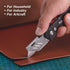 KATA 3-Pack Heavy Duty Box Cutter, Folding Utility Knife with Zinc Alloy Body, Extra 12pc Blades