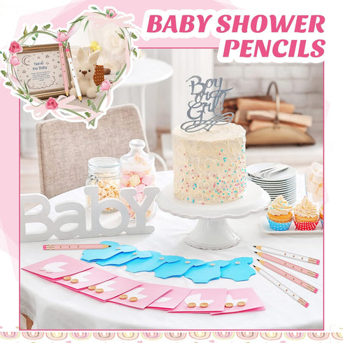 CHENGU 48 Pcs Half Pencils with Eraser, Mini Pencils for Wedding Party Favors