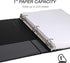 Samsill 1 Inch Durable D Ring Binder, Made in the USA, Customizable Clear View Cover, Black, 4 Pack, Holds 225 Pages