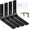10" x 8" Metal Shelf Brackets, Heavy Duty L Hanging Angle Brackets,