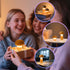 Gifts(2 Packs) Mushroom-Night-Lights Rechargeable, Cordless Wooden Mushroom Table Lamps, Portable Desk Lamps