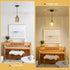 1-Light 4.75.9in 61in LAMSU Rattan Pendant Lights, Boho Farmhouse Pendant Lighting with Hand Woven Shade, Small Wicker