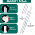 Touch Up Paint Pens 2 in 1 Pack, Refillable Brush Pen & Empty Oil Pen for Touch Up Wall Cabinets Furniture Wood (3 ml,