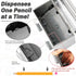 Stainless Steel Pencil Dispenser/Pen Holder for Classroom, Home, Restaurant for Bulk Pencils and Straws Storage