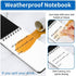 Waterproof Pocket Notebook, 3 x 5 Mini Notepad, Weatherproof Stone Paper, 100 Lined Pages, 6 Pack for Outdoor Use