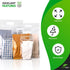 Die Cut Zipper Bags Pack of 50 Clear Polyethylene 13 x 15 Inch Reclosable Zip Bags for Clothes