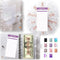 SOUL MAMA Budget Binder with Zipper Envelopes - Clear Money Organizer for Cash, A6 Cash Envelopes, Rose Gold Stickers