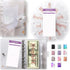 SOUL MAMA Budget Binder with Zipper Envelopes - Clear Money Organizer for Cash, A6 Cash Envelopes, Rose Gold Stickers
