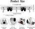 2 Racks and 3 Hooks Broom and Mop Holder Wall Mounted Garage Organizer Storage Tool Racks, Stainless Steel Heavy Duty