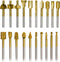 10Pcs HSS Router Carbide Engraving Bits & 10Pcs Router Bit with 1/8"(3mm) Shank for DIY Woodworking, Carving, Engraving