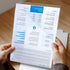 OEBSR 30Pack 3 Hole Punch Clear Plastic Document Folders - Organized Poly Translucent File Jacket for US Letter/A4 Size