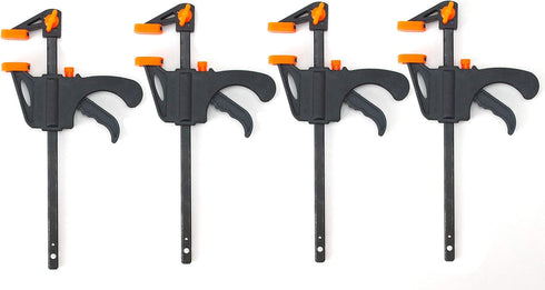 VCT 4pc Woodworking Bar Clamp Furniture Wood Handwork Tool F-clamp 4in Quick Wood by VCT