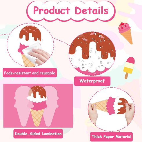 Ice Cream Classroom Decoration Set Summer is Sweet Bulletin Board Borders Candyland Theme Decor
