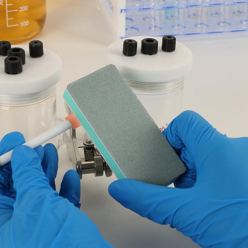 stonylab Double Sides Electrode Polishing Pad, Buffer Sanding Pad for Electrochemical Experiment Lab Research,
