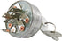 DB Electrical Key Switch SSW2840 Compatible with Exmark 60 Inch 72 Inch Lazer Z, 3-Position, 6-Terminal