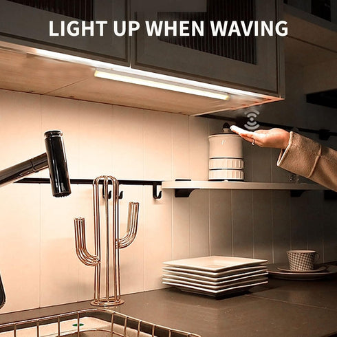 Magnetic Wall Light Motion Sensor Night Light Window Sill Light Corridor Light USB LED Lights Rechargeable Stick