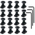 16 Pack M5 T-Nut Screw Replacement Sets with Thread Locking Screws, Wrench, and Nuts for Standard Rail Systems