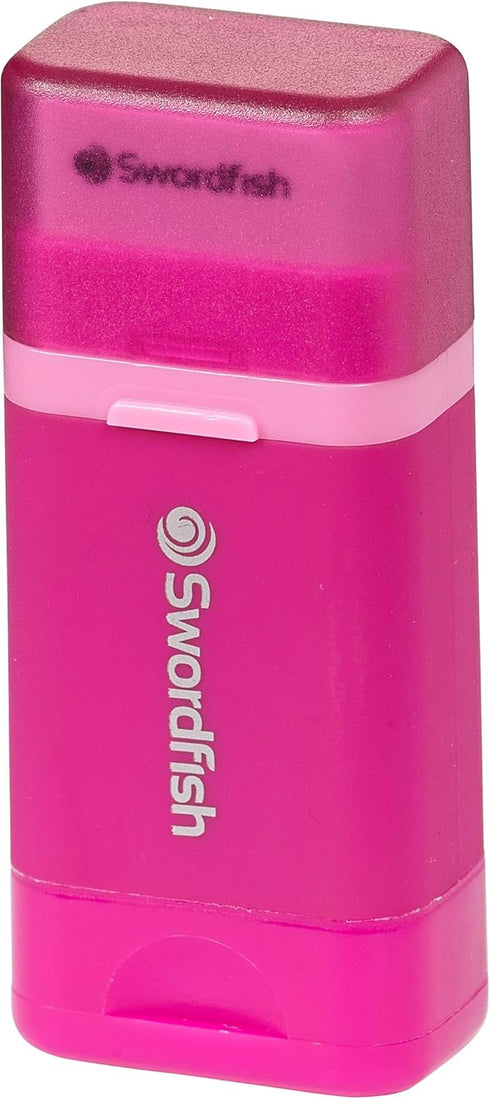 Swordfish “Combo” Pencil Sharpener and Eraser – Pink