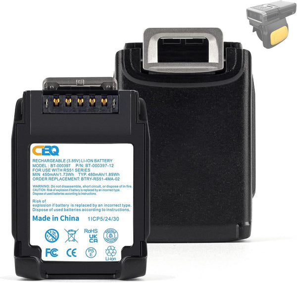 CBQ for Zebra RS5100 Scanner Battery RS51 RS61 RS6100 RS5100 RSBT5 RS61B0 RS61C0