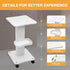 fufieae 3-Tier 88Lbs Esthetician Trolley Cart with Wheels, Wood & Metal Salon Rolling Cart with Storage Basket, Mobile
