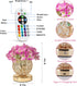 16 4 Dimmable Hydrangea Flower Lamp with Remote, Rechargeable Colors Changing Artificial Flower Table Lamp with Modes