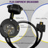 ENERLITES 20Amp 125V Power Inlet Port Plug with Integrated 18 Extension Cord for RV, EV, Boat, Generator