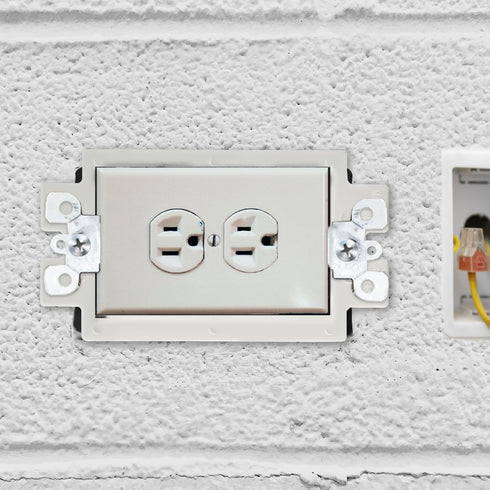 8pcs BE1-2 Electrical Outlet Box Extenders, 1 Gang Extension with 16pcs Screws for Power Switch Receptacles