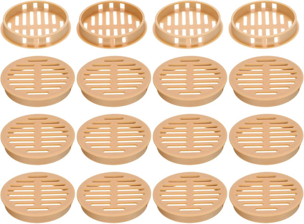 uxcell 20Pcs 60mm/2.4in Air Vents, Orange Plastic Soffit Vent Cover for Bathroom, Home, Office, Kitchen