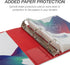 Samsill Durable 2 Inch Binder - Made in the USA, D Ring Binder with Customizable Clear View Cover, Red