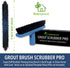 EVERSPROUT Grout Cleaning Brush Scrubber, Stiff V-Shaped Scrub Bristles Built for Corners & Tough Grime, Swivel Scrub