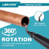Libraton Deburring Tool Kit with 11 High-Speed Steel Blades, 360 Degree Rotary Head for Metal and Plastic
