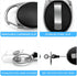 Teskyer 5 Pack Badge Holders - Retractable Badge Reel with Carabiner Clip and Key Ring for ID Cards