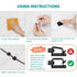 WDBmla 63pcs 032" X0.2",Cord Black Cable Management,Adhesive Cable Clips,Cord Organizer ID Clips for Wires on